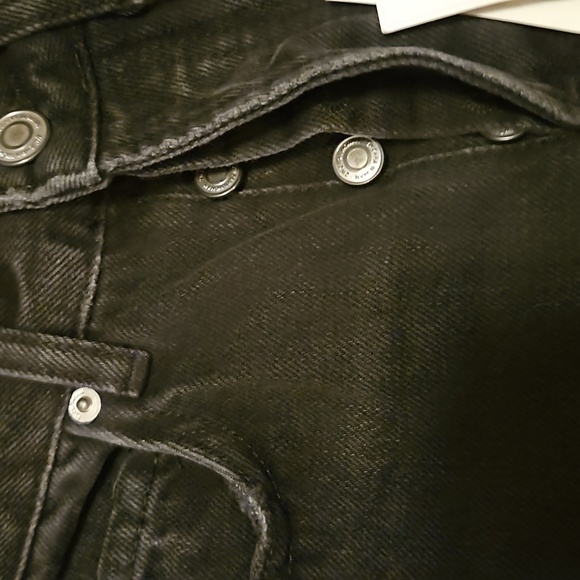 Zara The High Rise Straight in Black Jean's Denim Size 0 32 - Picture 3 of 8